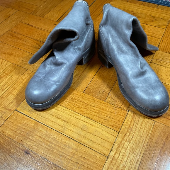 GUIDI 788Z Back Zip Mid Boots Grey - Picture 5 of 9